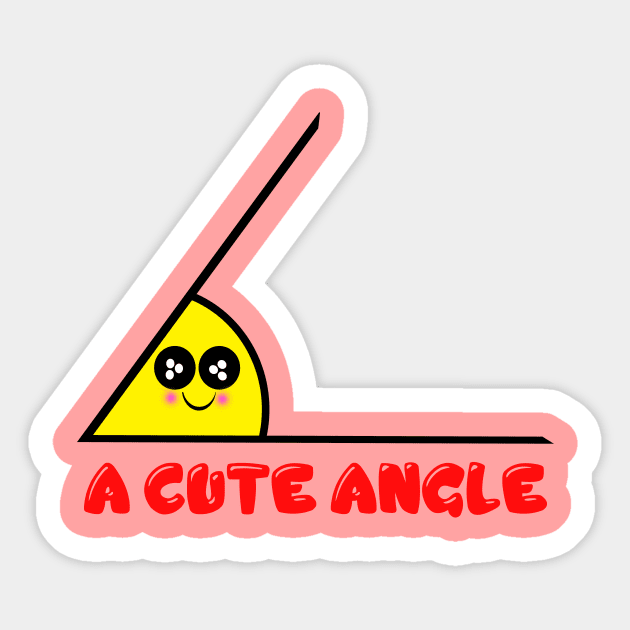 acute angle Sticker by Bigandsmall